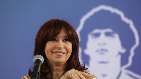 Los Andes | Cristina Kirchner, en el acto de inauguración de un complejo deportivo en el partido bonaerense de Avellaneda. (Prensa CFK)