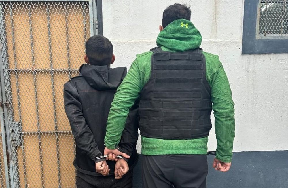 El Brasita, detenido como presunto autor del homicidio de Mirta Dominga Alaniz. /Gentileza Ministerio de Seguridad.