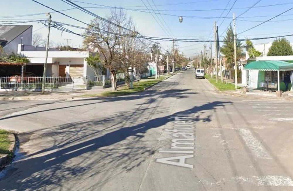 El lugar donde el policía abatió al motochorro.