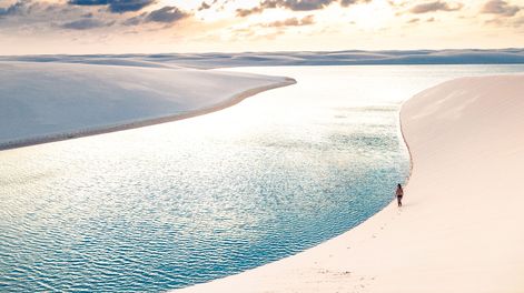 El apacible pueblito de Brasil con lagunas cristalinas: un lugar relajante de dunas blancas y cielos despejados