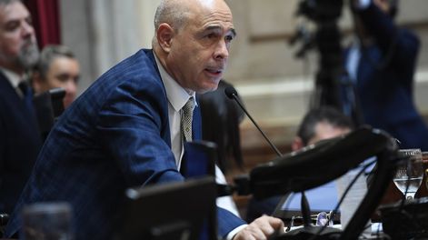 Los Andes | El presidente provisional Bartolomé Abdala da por finalizada la Sesión Pública Especial en el Senado de la Nación. Foto NA: COMUNICACIÓN SENADO