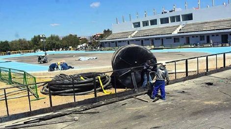 Entre las canchas nuevas y la Villa Sudamericana
