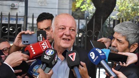 El subsecretario de Justicia, Juan Carlos Jaliff, en conferencia de prensa.&nbsp;