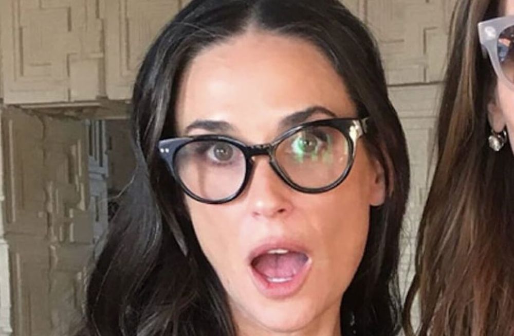 Demi Moore dio que hablar con sus fotos en el Gran Cañón