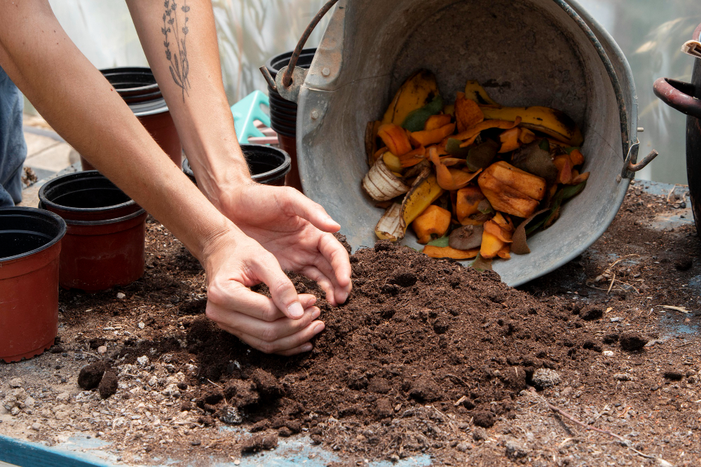Jard&iacute;n, jardiner&iacute;a y plantas aprovechan c&aacute;scaras de banana como fertilizante natural
