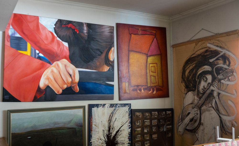 La casa de Suzette es una galería de arte.