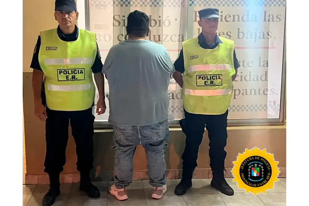 Aaron Moisés Guerrero Hernández. Foto Policía de Entre Ríos. 