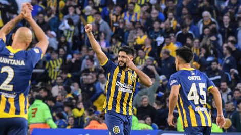 Facundo Mallo metió el gol de Rosario Central en el clásico rosarino de la Liga Profesional 2024.