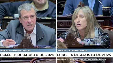 Adolfo Bermejo enfrentó a Mercedes Llano, diputada de La Libertad Avanza y docente de la UNCuyo.
