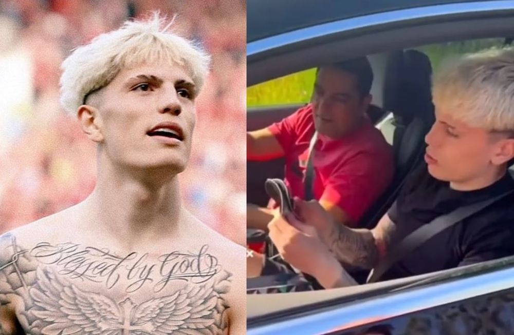 Alejandro Garnacho recibió un regalo por parte de sus fans