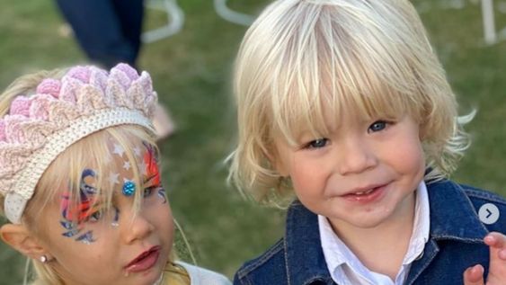 Matilda Salazar cumplió 3 años y Dionisio, el hijo de Flavio Mendoza, no se perdió el festejo