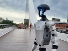 Robot humanoide G1 de Unitree en Puerto Madero / Foto gentileza