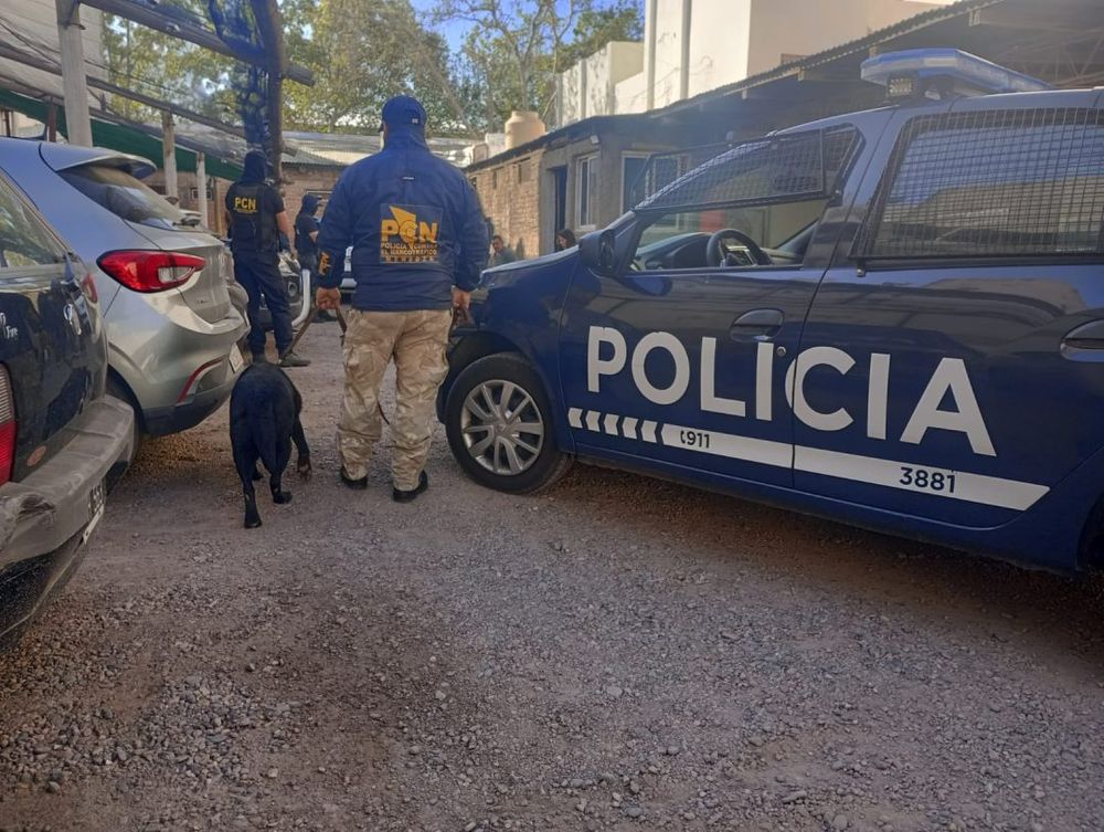 La playa de estacionamiento de San Rafael donde vendían droga.&nbsp; Gentileza Ministerio de Seguridad.&nbsp;