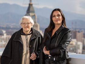 María Teresa Barbera y Laura Rez Masud En La Cima de Los Andes.&nbsp;
