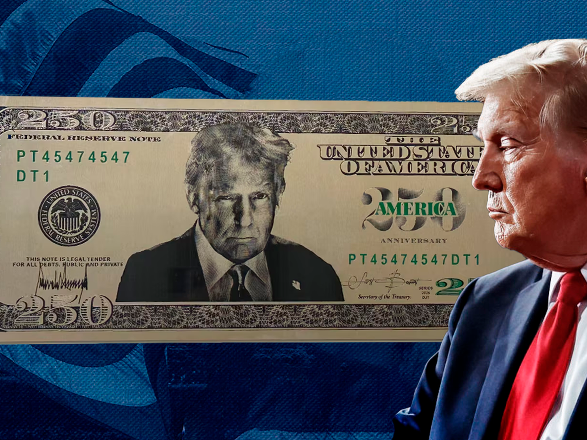 Trump podría aparecer en un billete de 250 dólares por el aniversario de EE. UU.