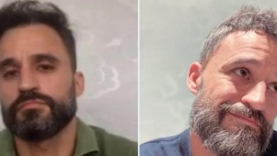 El enfermero mostró una entrevista que le realizaron en marzo de 2020 cuando empezó la pandemia y otra imagen en una entrevista actual.