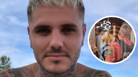 Mauro Icardi furioso por la orden judicial de que la China Suárez no se cruce con sus hijas.