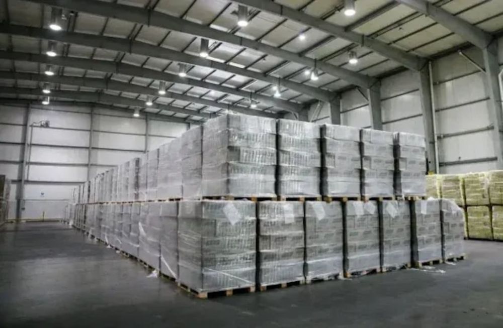 Uno de los depósitos donde se encuentran los alimentos de Capital Humano para el reparto de ayuda. Foto: Ámbito