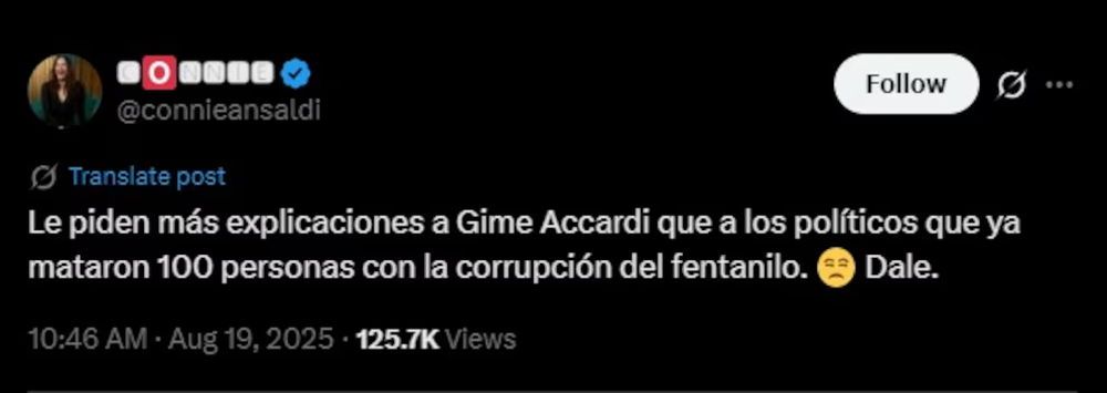 El apoyo de las famosas a Gimena Accardi.