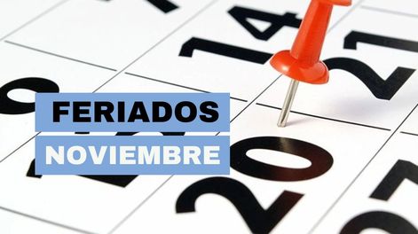 Cuándo caen los feriados de noviembre de 2025: fin de semana extralargo de 4 días