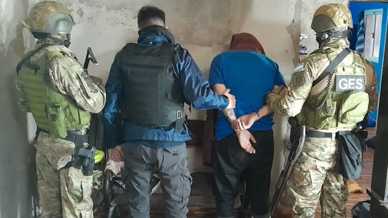 El detenido fue identificado como N.A.G.F. Gentileza Ministerio de Seguridad.