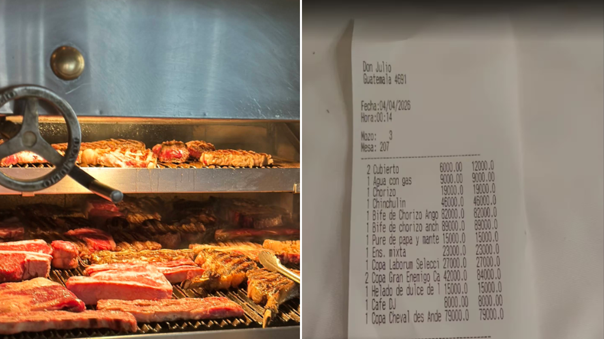 Fue a Don Julio, comió dos bifes de chorizo con acompañamientos y el ticket sorprendió a todos: cuánto gastó