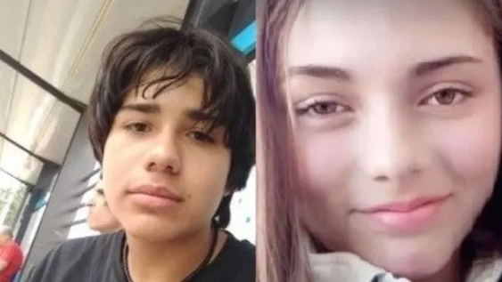 Josué Salvatierra, de 14 años, y Paloma Gallardo, 16.