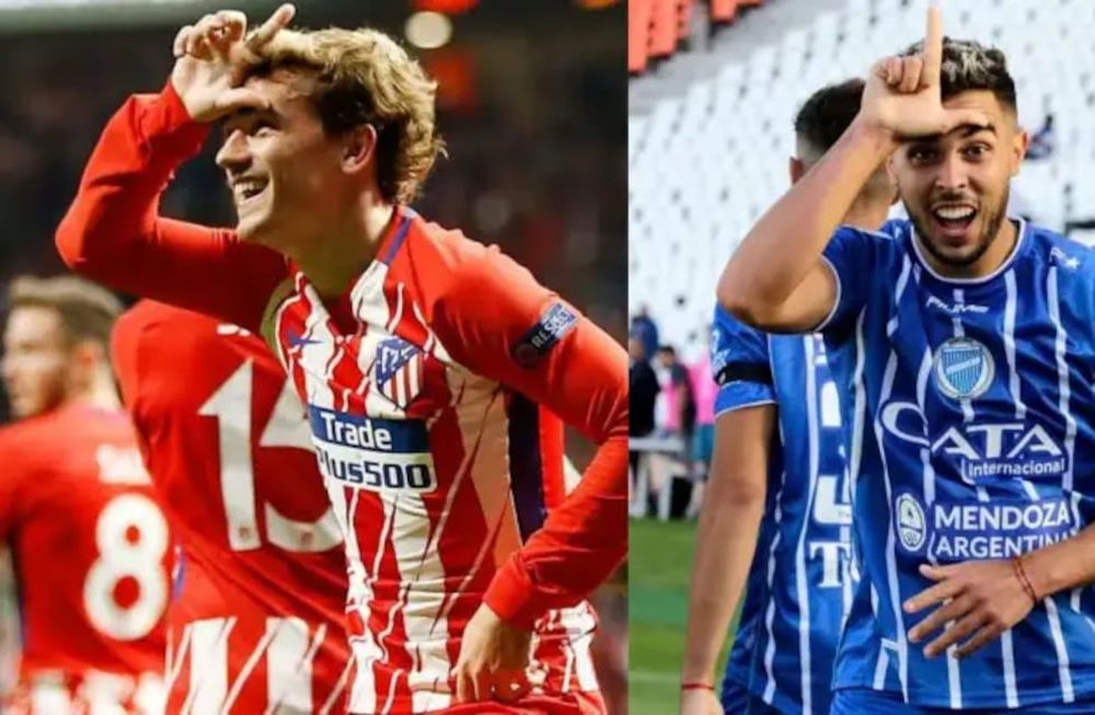 El francés publicó, en su Instagram, el tanto de penal que metió el jugador del Tomba el último fin de semana ante Estudiantes de La Plata. / Gentileza.