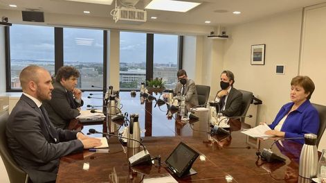 Los Andes | En el encuentro también participaron el director por el Cono Sur ante el FMI, Sergio Chodos; la subdirectora del Departamento del Hemisferio Occidental, Julie Kozack; y el jefe de la misión para Argentina, Luis Cubeddu.