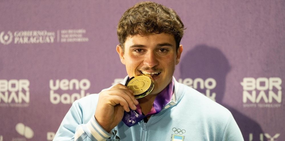 Juan Manuel Arrieguez, geboren in Azul, werd gekroond tot kampioen kogelstoten op de Junior Pan American Games 2025 in Asunción.