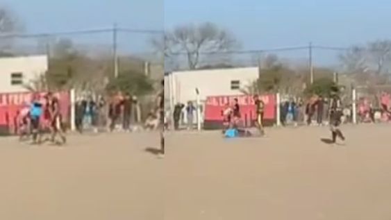 Amigos del joven que atacó al juez del encuentro afirmaron que el árbitro lo insultó primero, pero el hombre lo desmintió rotundamente. Foto: Captura video