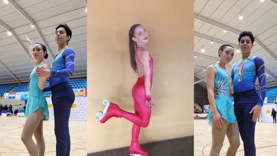 Julieta Cuvertino y Gastón Cuello clasificaron para representar a la Argentina el World Skate Roller Games Colombia 2023. Con la ayuda de la comunidad “el sueño está cerca”, pero todavía falta. / gentileza