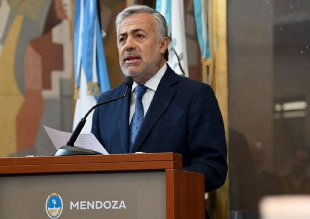 El gobernador de Mendoza, Alfredo Cornejo. / Prensa Gobierno de Mendoza