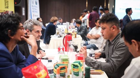 Los Andes | La misión comercial argentina en Bangladesh expuso productos locales y concretó reuniones de empresarios. Foto: Cancillería argentina