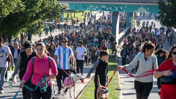 con mas de 2 mil amigos peludos, la ciudad de mendoza realizo la edicion 2025 de su maraton animal