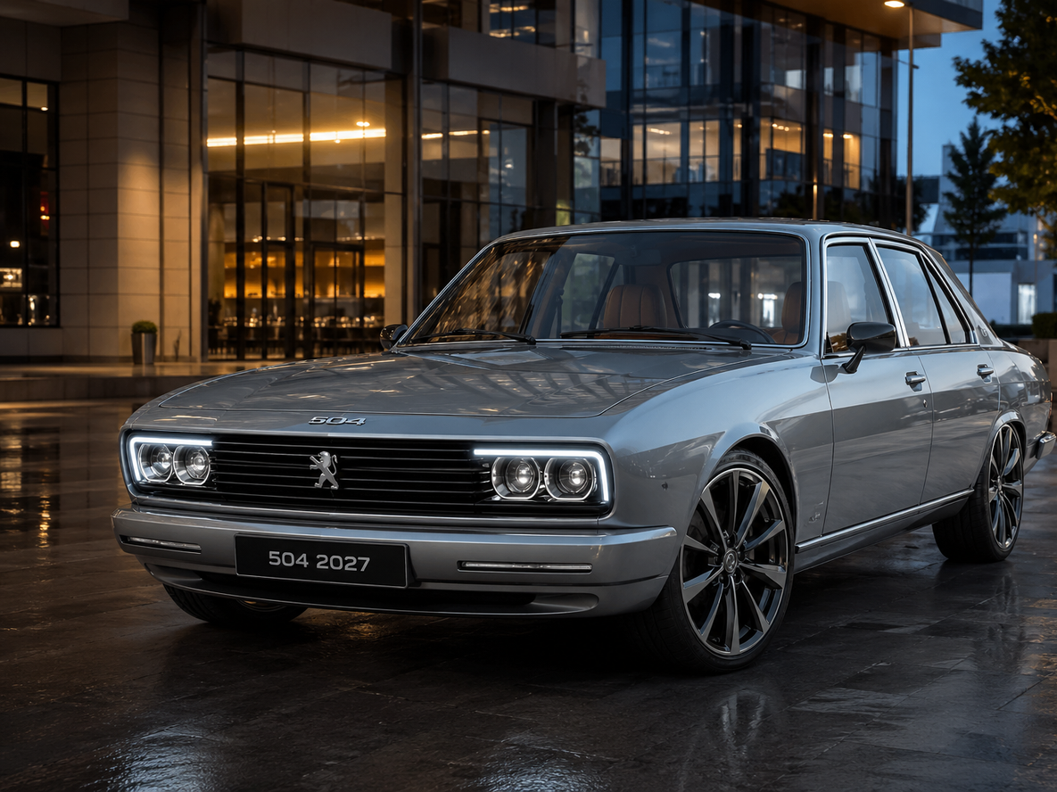 Así se verá el nuevo Peugeot 504: una versión 2027 del auto que marco tendencia en Argentina