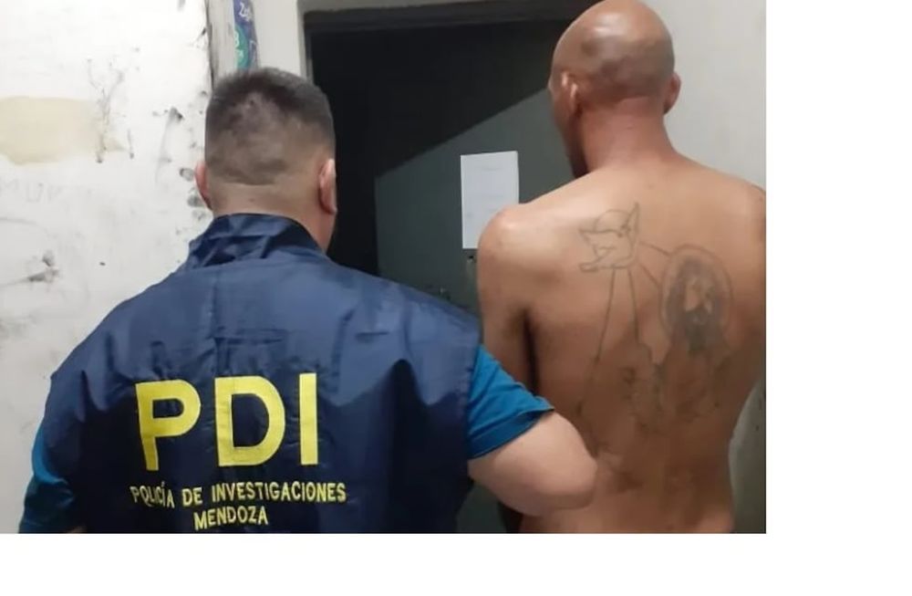 José Luis Salinas fue detenido en Godoy Cruz. Gentileza Ministerio de Seguridad.