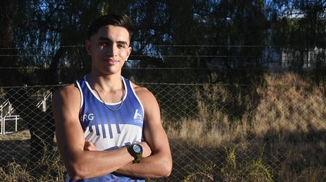Los Andes | Mendoza 24 de mayo de 2021  DeportesAgustín Pinti, atleta Mendocino integrante de la selección Argentina que compite en el sudamericano de mayores de atletismo en Ecuador. Foto: José Gutierrez / Los Andes