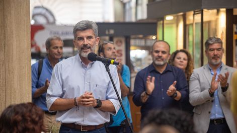 Ulpiano Suarez participó en los festejos por los 99 años del Pasaje San Martín