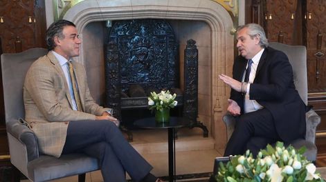 Alberto Fernández junto a Daniel Rafecas / Gentileza