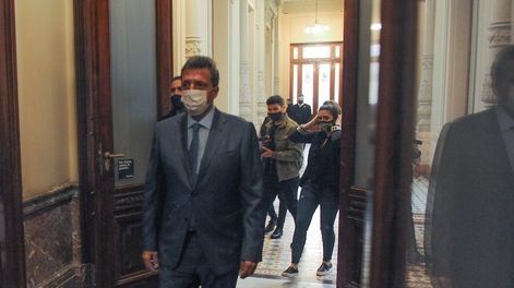 Los Andes | Sergio Massa presidente de la Cámara de Diputados en el congreso durante la reunión con laboratorios. Foto Federico Lopez Claro