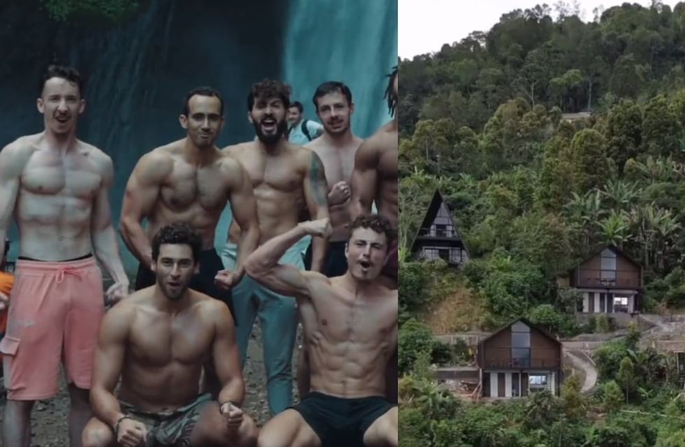 En las redes sociales, algunos usuarios compararon las instalaciones de Bali con la Mojo dojo casa house de Barbie: la película. Foto: Captura video