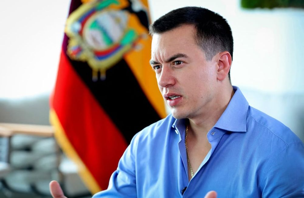 Daniel Noboa, presidente de Ecuador.