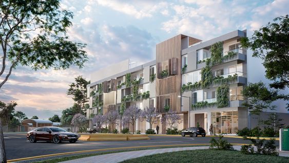 El edificio combina unidades residenciales y locales comerciales en una zona estratégica de San Juan.