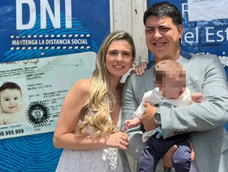 Mariano Robles (28) y Solana Albornoz (32) en una foto familiar reciente difundida en sus redes sociales. Mariano Robles (28) y Solana Albornoz (32) en una foto familiar reciente difundida en sus redes sociales.
