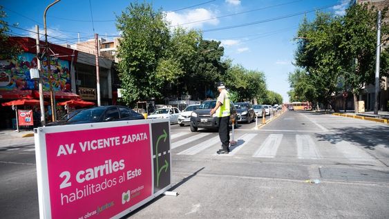 Se implementó el cambio de sentido en dos carriles de calle José Vicente Zapata
