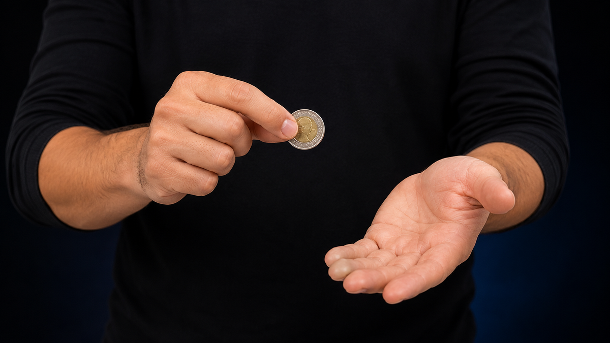 Cómo hacer desaparecer una moneda delante de cualquiera: el 