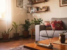 Un sahumerio encendido dentro de casa crea una atmósfera más armónica que el Feng Shui adopta con algunos hábitos simples. Un sahumerio encendido dentro de casa crea una atmósfera más armónica que el Feng Shui adopta con algunos hábitos simples.
