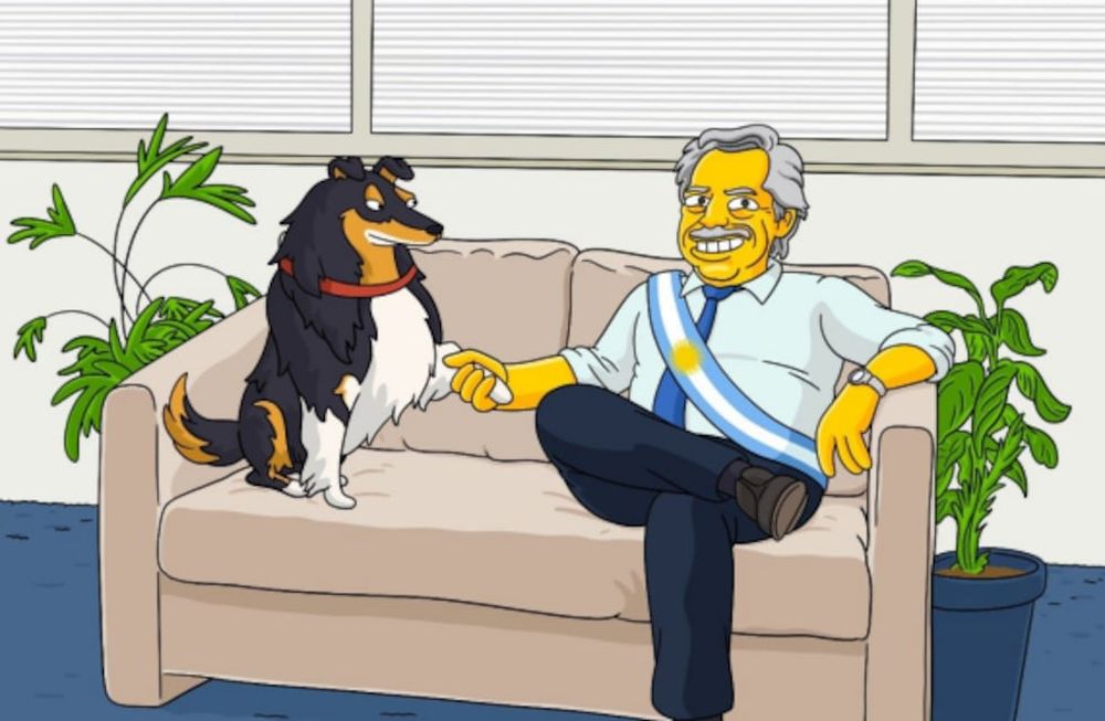 Así se verían Alberto, Cristina y Macri, si fueran personajes de Los Simpson