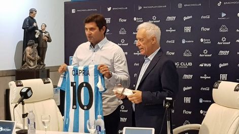 El Mago Capria asume en racing como Mánager.